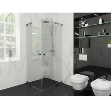 Moderne badkamer met douchecabine, toilet en bidet