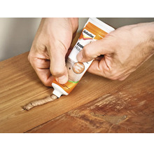 Houtreparatie met Alabastine Houtvuller