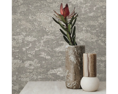 Decoratief behang met bloemstuk in vazen