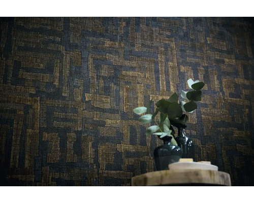 Gepatroneerd wanddesign met rechthoekige vormen als decoratie