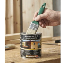 Verfblik houtglazuur Plus met kwast