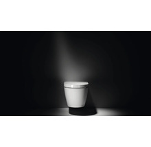 Wandcloset met diepe spoeling en gesloten ontwerp