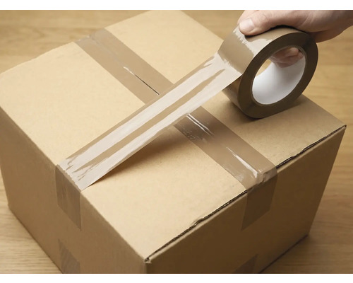 Verpakkingsdoos afgesloten met plakband