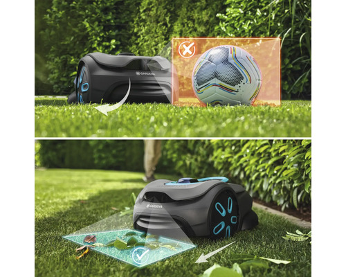 Gardena robotmaaier met obstakeldetectie op gazon