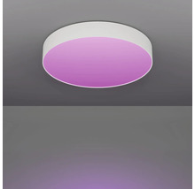 Ronde plafondlamp met gekleurd licht