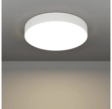 Ronde plafondlamp aan het plafond