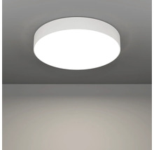 Witte ronde plafondlamp aan het plafond