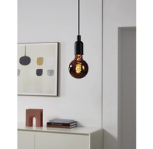 Hanglamp met gloeilamp en spiraalvormige gloeidraad