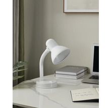 Witte bureaulamp op een bureau