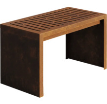 Metalen tuinbank met gleuven