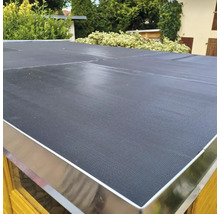 Dakleer op een dak met een metalen rand