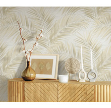 Inrichtingselementen voor een muur met bladerpatroon.