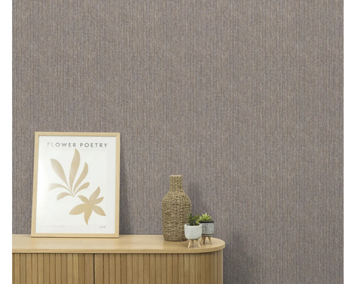 Close-up van een muur met textielbehang