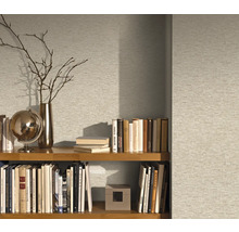 Boekenplank met boeken en decoraties voor een patroonbehang