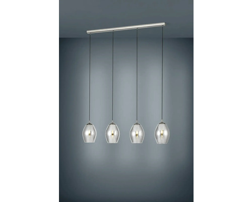 Hanglamp met vier glazen lampen