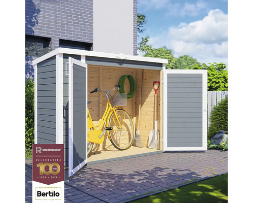 BERTILO Tuinkast multi-box 3 lichtgrijs, 200x82x163 cm kopen