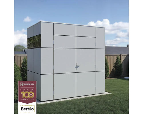 Modern tuinhuis met raam en dubbele deur