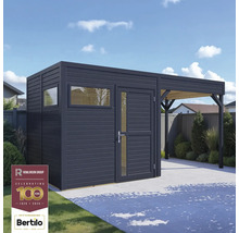 Tuinhuis met aanbouw en plat dak