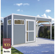 Tuinhuis met overkapping van hout