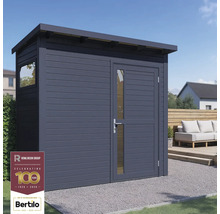 Tuinhuis met raam en deur met glazen inzet