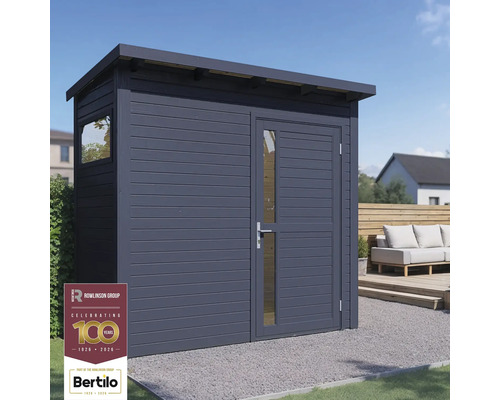 Tuinhuis met raam en deur met glazen inzet