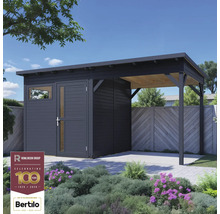 Tuinhuis met houten overkapping