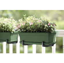 Bloembak met beugel en beplanting