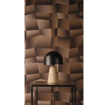 Decoratieve wandbekleding met 3D wandpanelen en tafellamp