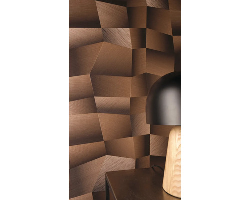 Close-up van een muur met een driedimensionale paneelstructuur