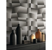 Wanddecoratie met driedimensionale wandpanelen en decoratie