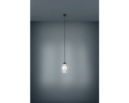 Hanglamp met glazen kap