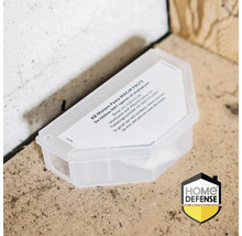 Aasdoos voor muizenbestrijding met het Home Defense logo