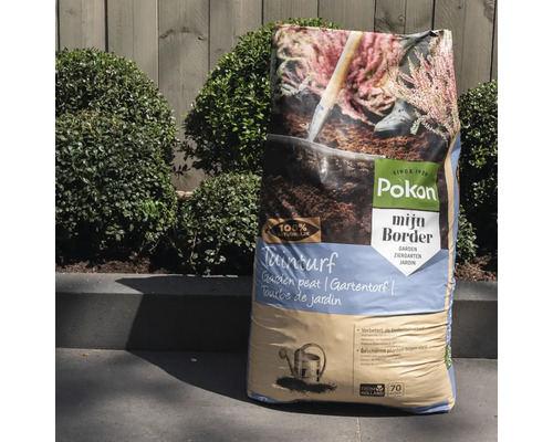 Zak tuinturf voor verbetering van de bodemstructuur en bescherming van planten tegen vorst