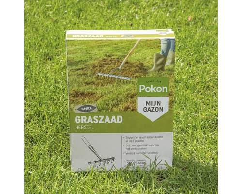 Pokon Graszaad Herstel verpakking op gazon