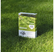 Pokon Graszaad Schaduw voor schaduwrijke plekken staand op een groen gazon.