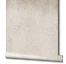 Vliesbehang met betonlook en een gestructureerd oppervlak voor een industriële interieurstijl.