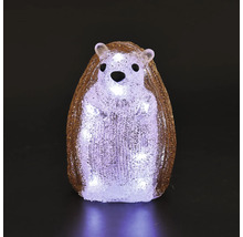 LED-decoratiefiguur egel van gestructureerd kunststof met verlichting.