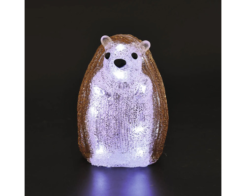 LED-decoratiefiguur egel van gestructureerd kunststof met verlichting.