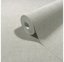 Vliesbehang met linnenstructuur, rol behang met textieloptiek.