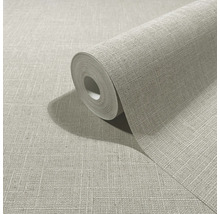 Behang met linnenlook, behangrol met gestructureerd oppervlak.