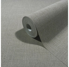 Behangrol met fijne structuur in geweven linnenlook.