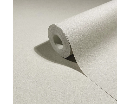 Rol behang met een fijne textuur en linnenlook.