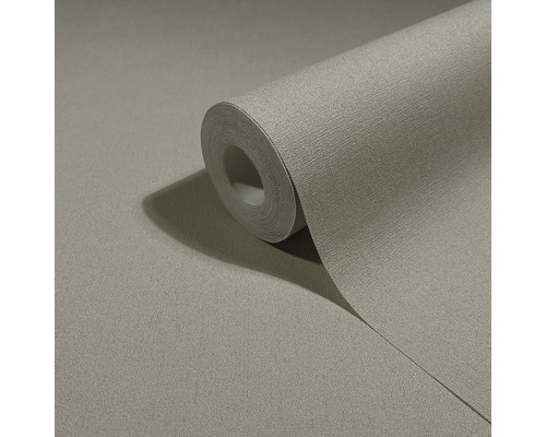 Gestructureerd behang met fijne linnenlook op rol.