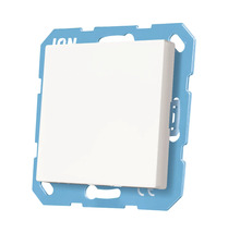 ION wipschakelaar-module met montageframe voor inbouwinstallatie.