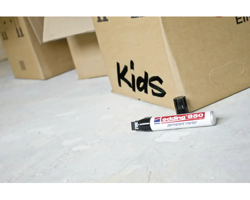 Edding 850 permanente marker voor verhuisdozen