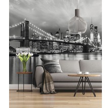 Woonkamer met New York Skyline fotobehang
