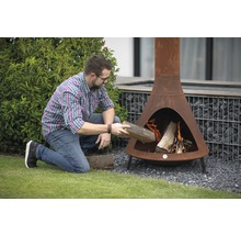 WESTMANN Terrashaard met grillfunctie staal roest