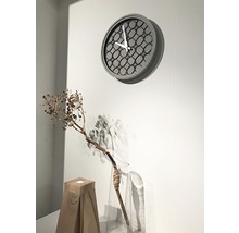 NEXTIME Wandklok hout grijs ø 39 cm