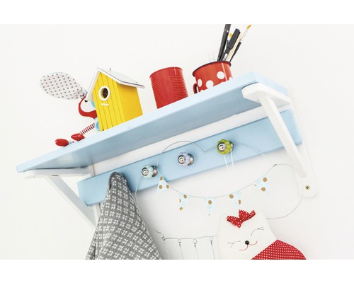 Wandrek met kapstok voor kinderkamerdecoratie en opslag