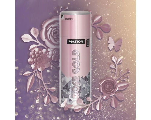 Maston spuitbus in de kleur roségoud met metallic effect